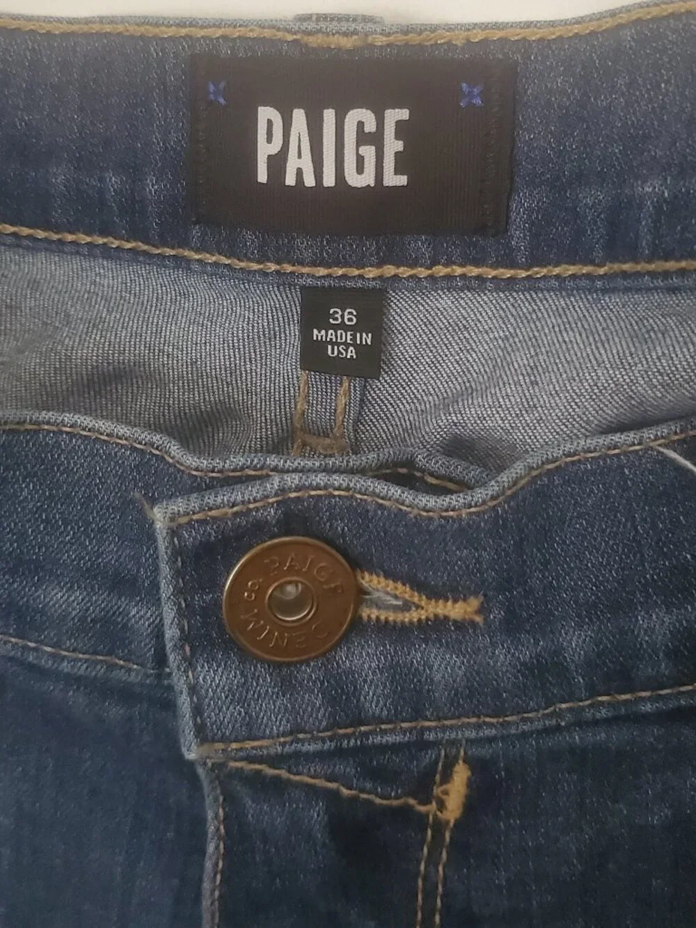 PAIGE Federal Slim Straight Jeans Men's Size 36
